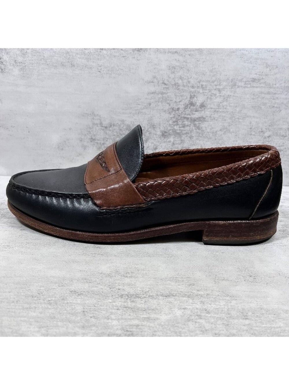 Allen Edmonds Rye NY Braided Penny Loafers - Men's Size 8.5 3E Wide